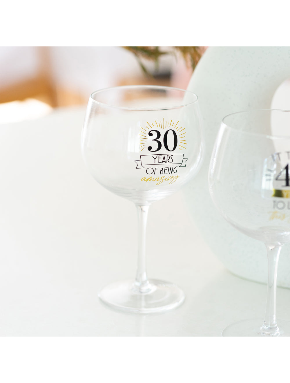 Sip Celebration 30th Balloon Glass
