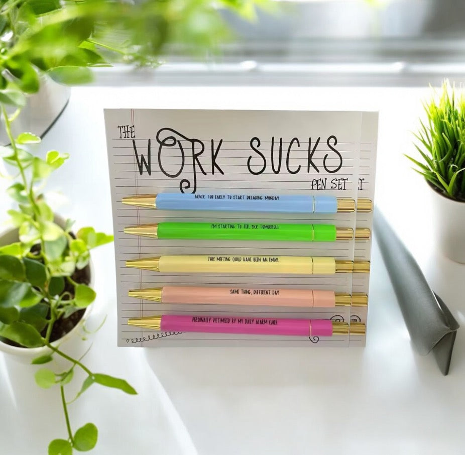 Work Sucks Pen Set