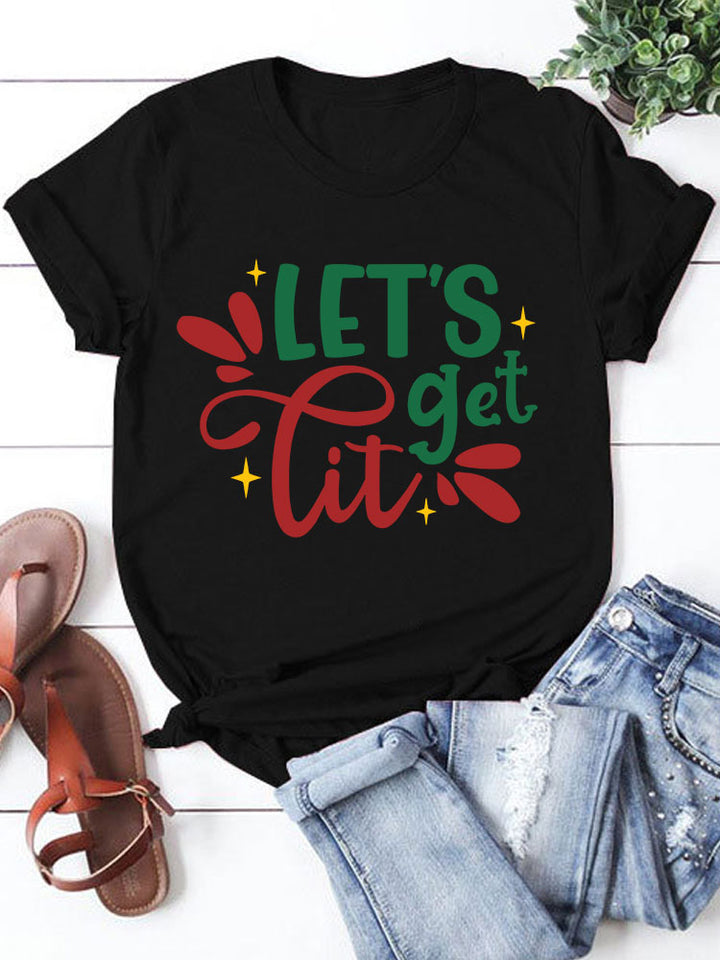 Christmas T-Shirt- Lets Get Lit