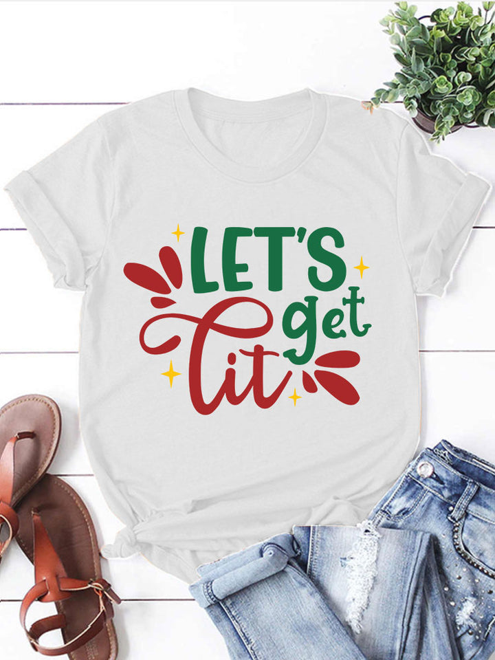 Christmas T-Shirt- Lets Get Lit