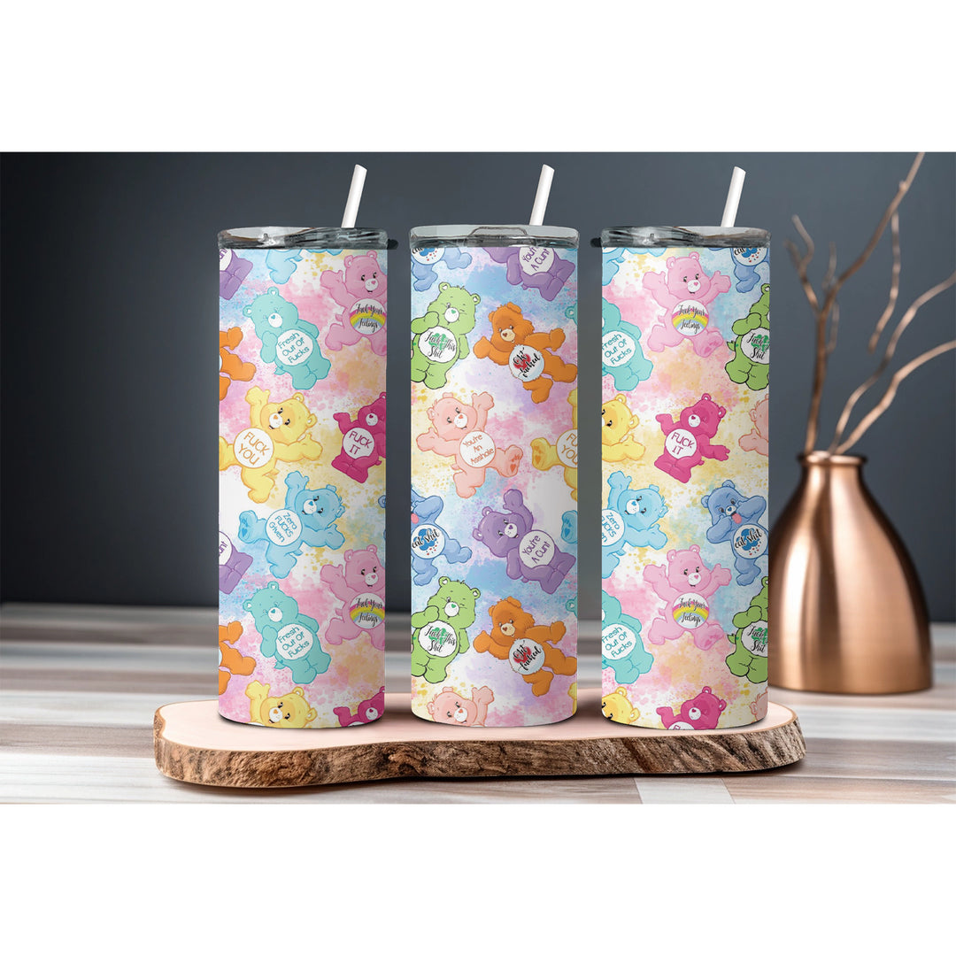 Sweary Care Bear 20oz Skinny Tumbler