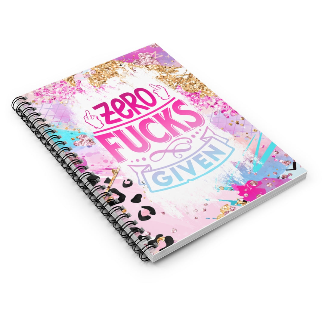 Zero F*cks Given Spiral Notebook