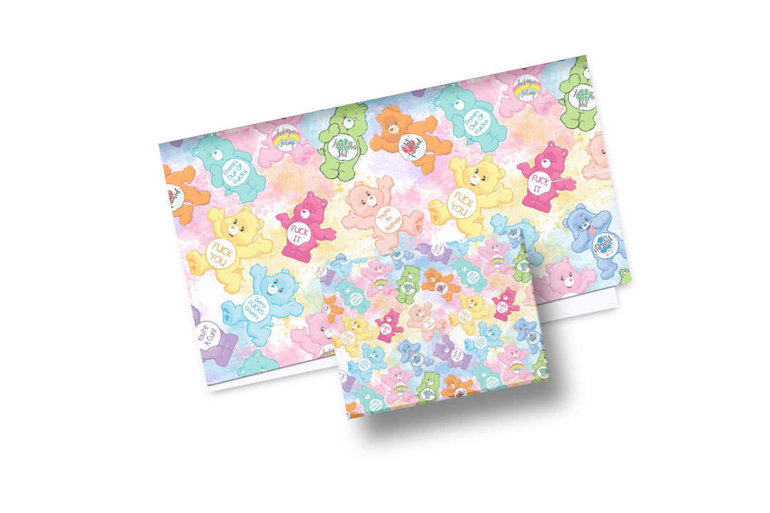 Sweary Care Bear Wrapping Paper