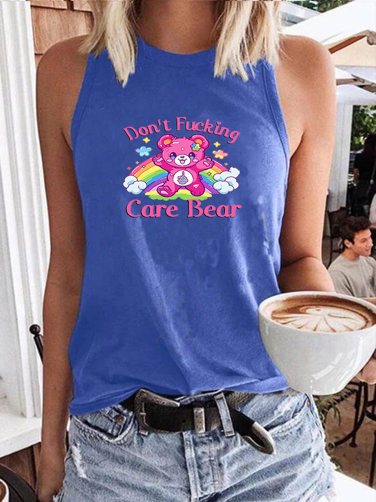 Don’t F*cking Care Bear Tank Top