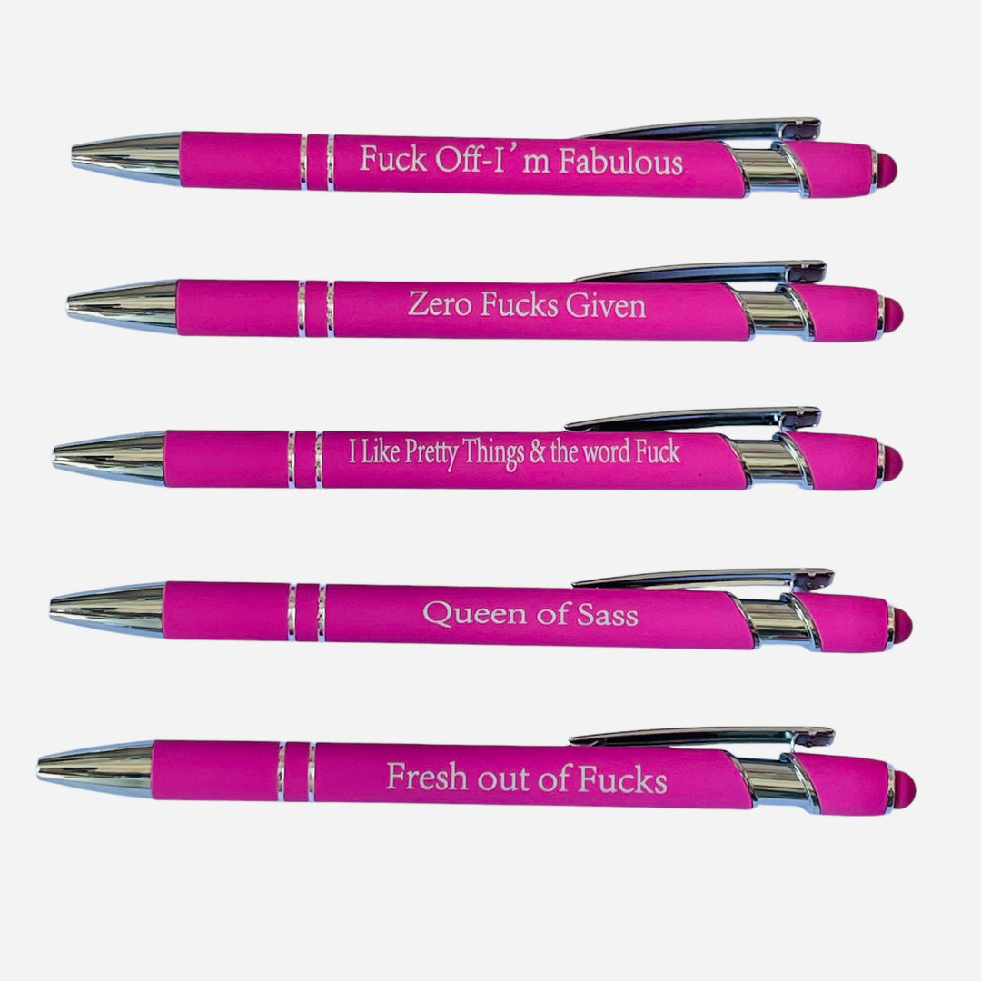 Sassy Pink Pen Set – 5 Pack