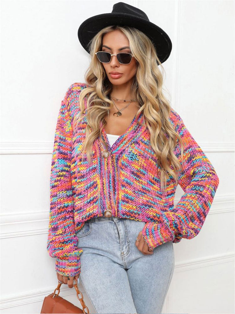 Prism Knit Short Cardigan