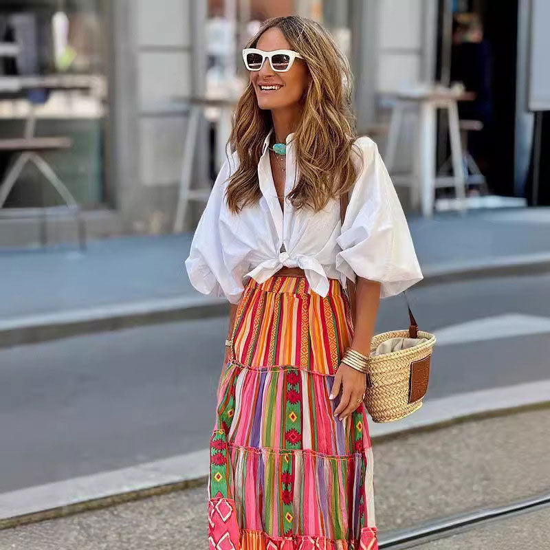 Bohemian Ruffle skirt