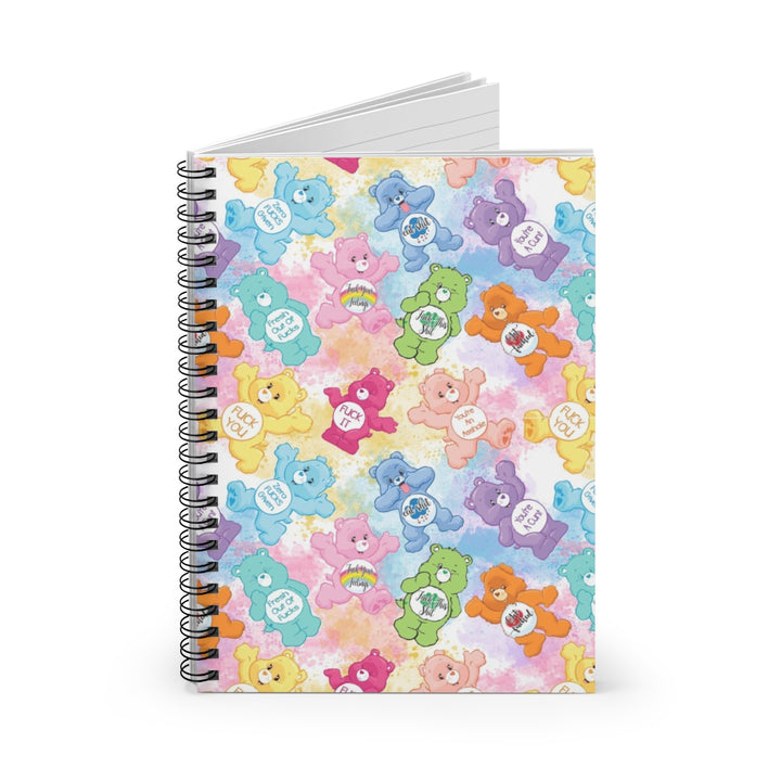 Sweary Care Bear Spiral Notebook