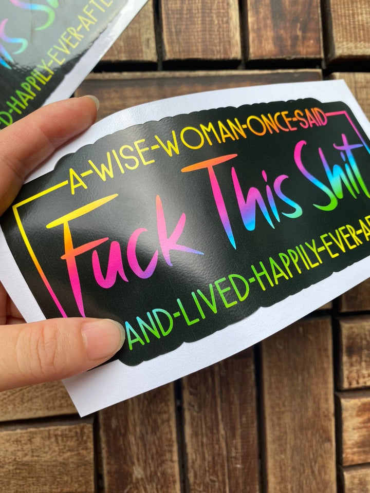 A Wise Woman Sticker Decal