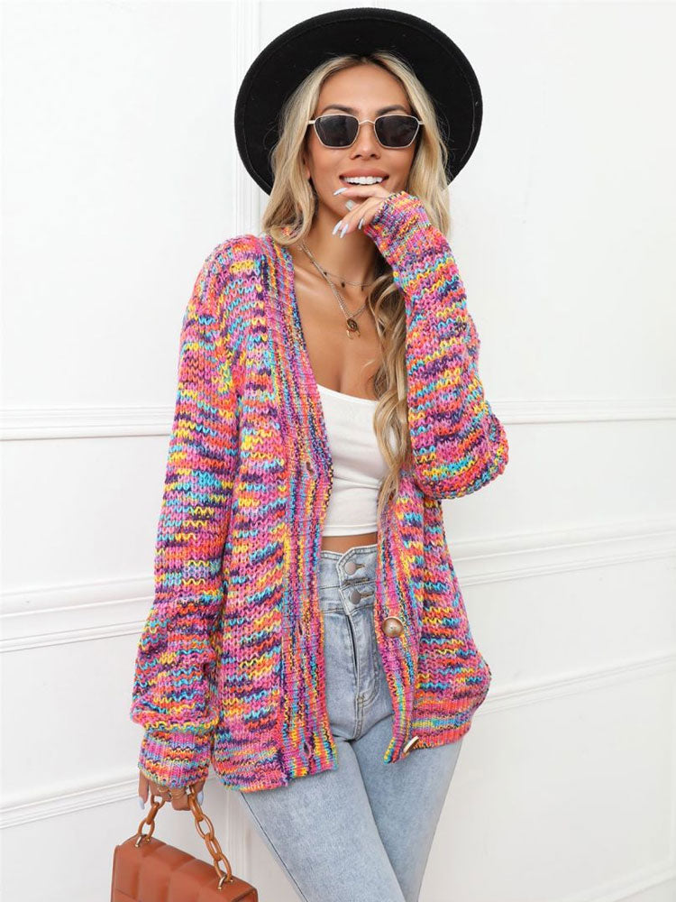 Prism Knit Short Cardigan