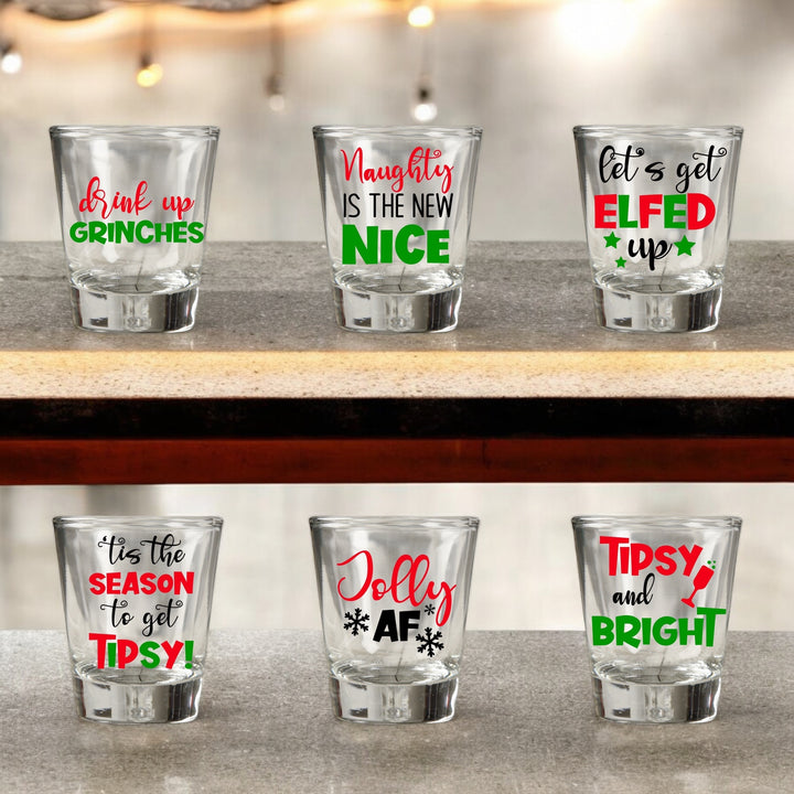 Christmas Shot Glass Set