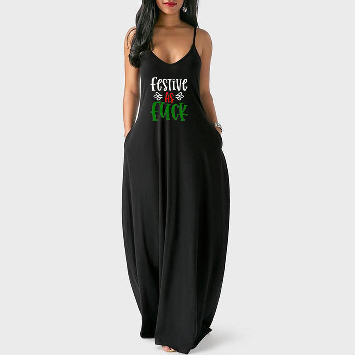 Festive it as F*ck Maxi Dress