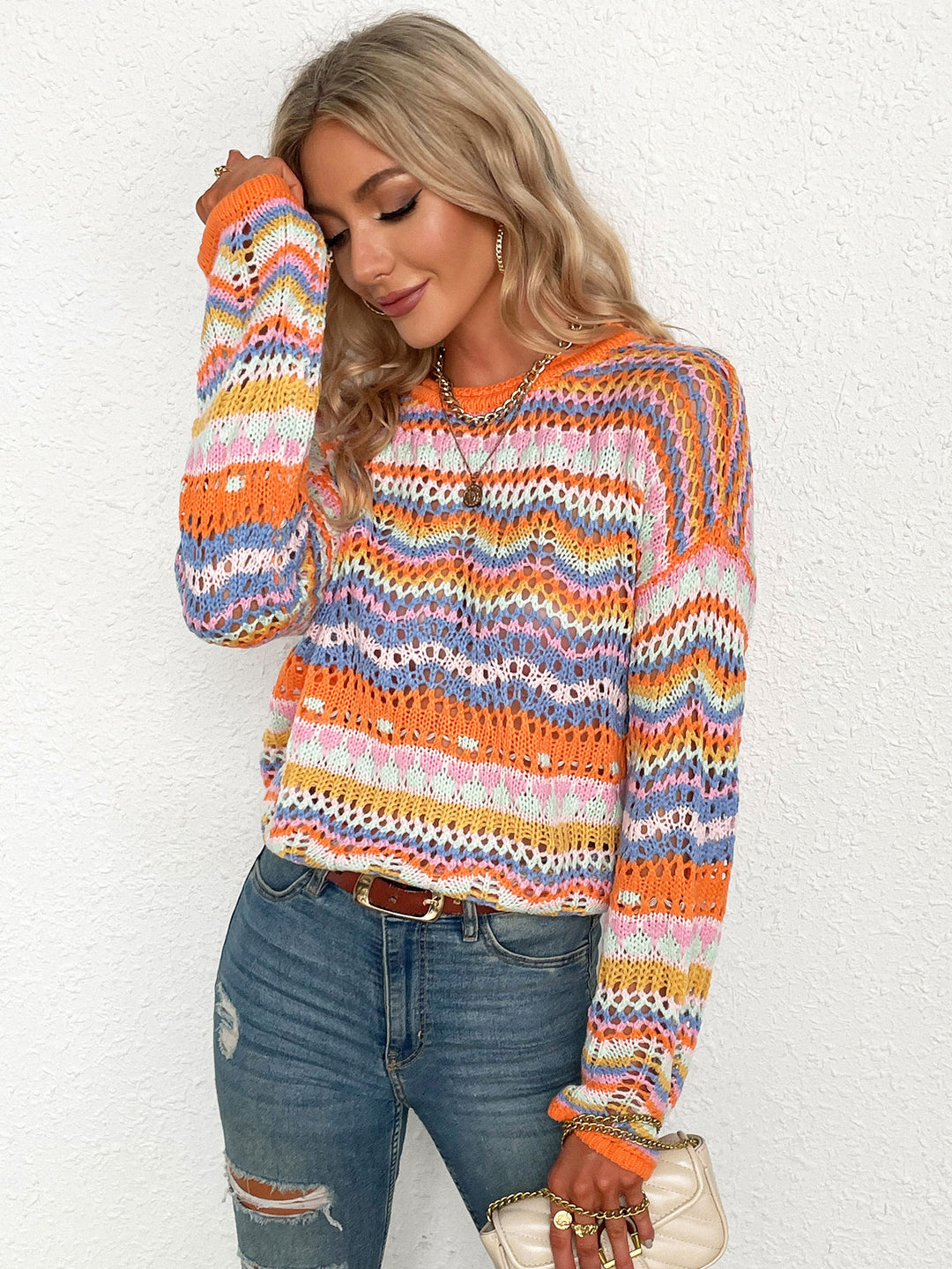 Rainbow Striped Dream Sweater