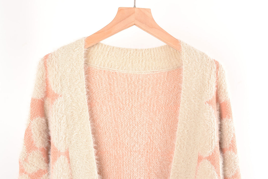 Luxe Dotted Mink Cardigan