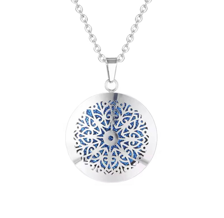 Snowflake Mandala Aromatherapy Necklace