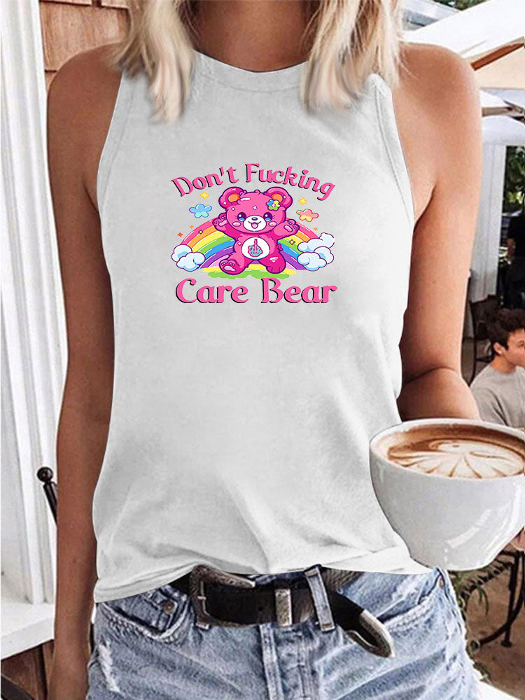 Don’t F*cking Care Bear Tank Top