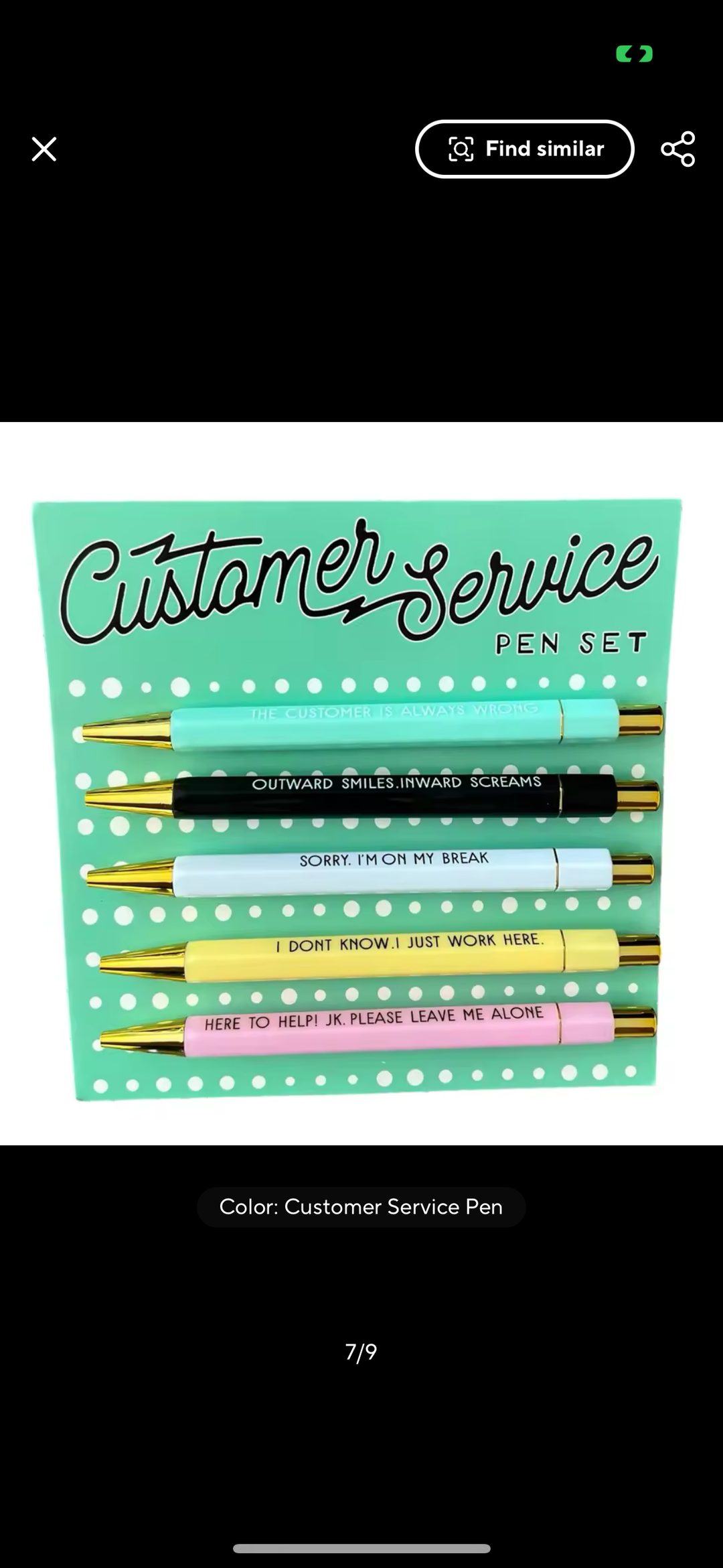 Customer Service Pen Set