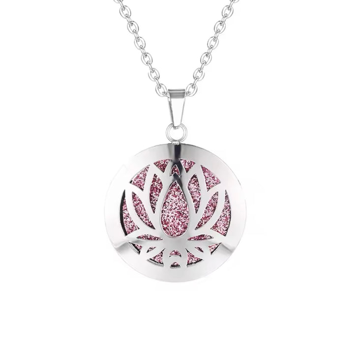 Lotus Flower Aromatherapy Necklace