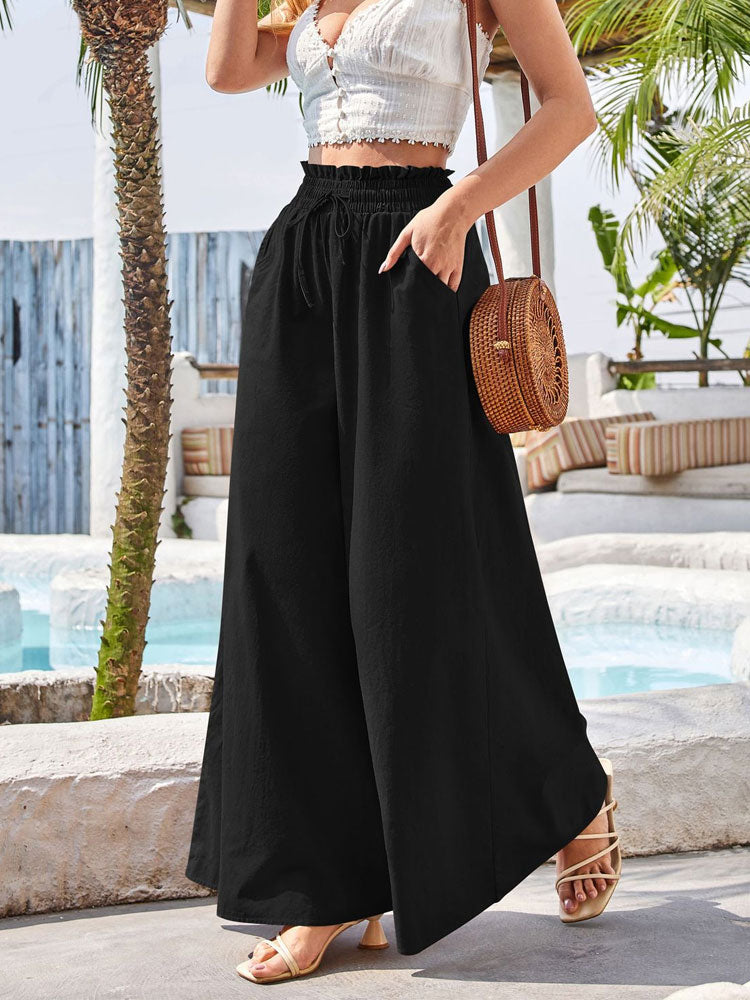 Wide Leg Pants with Pockets