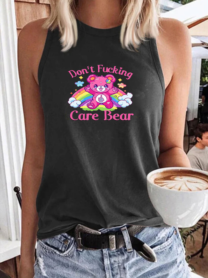 Don’t F*cking Care Bear Tank Top