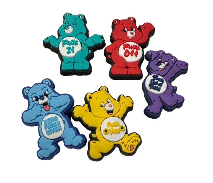 Sweary Care Bear Croc Charms