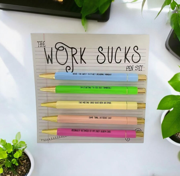 Work Sucks Pen Set