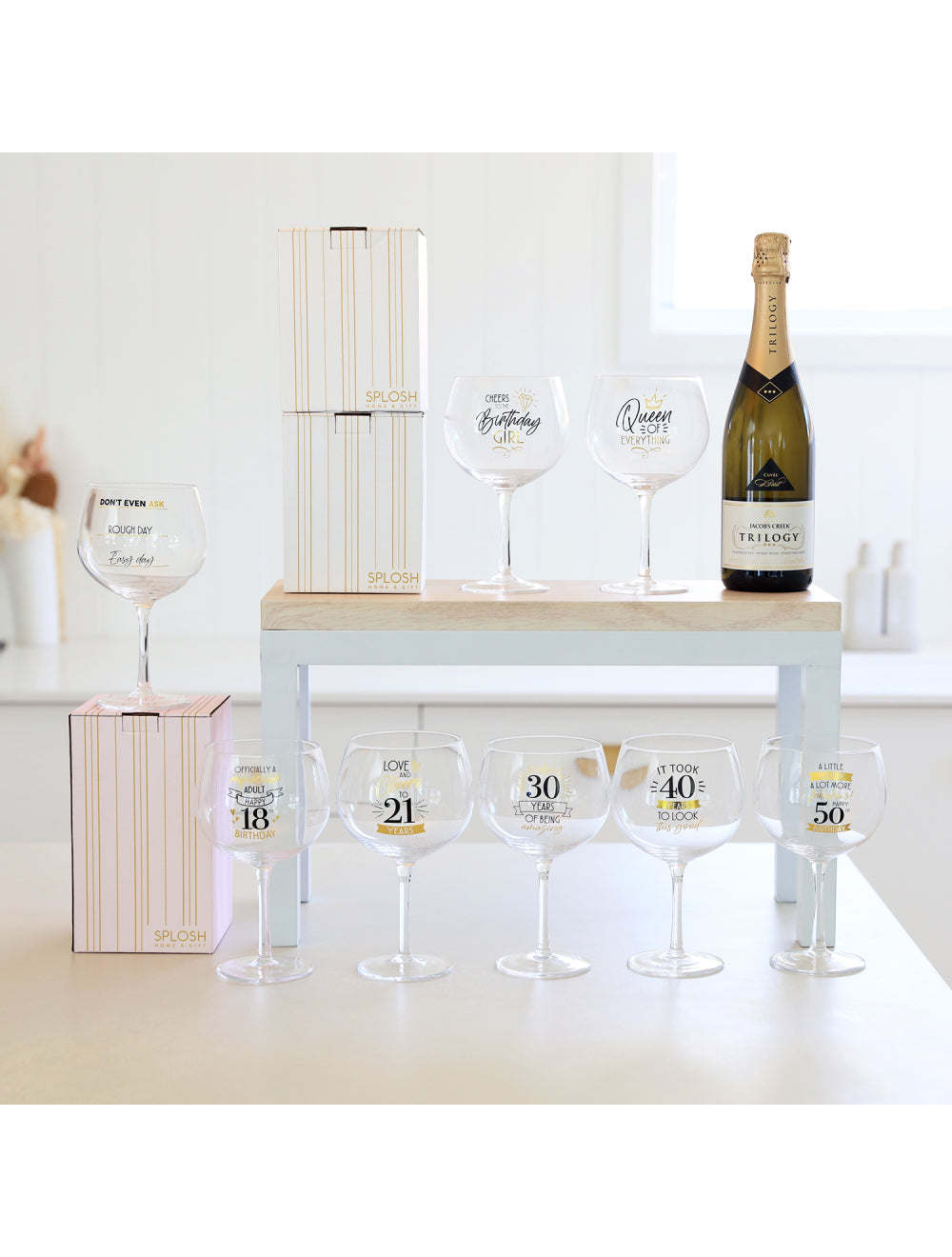 Sip Celebration 30th Balloon Glass