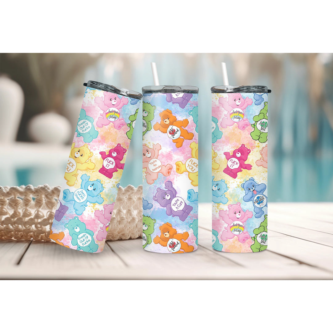 Sweary Care Bear 20oz Skinny Tumbler