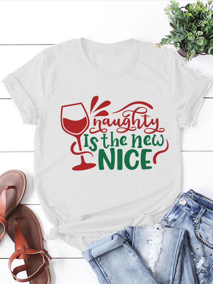 Christmas T-Shirt- Naughty is the new Nice