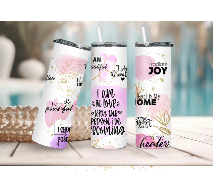 Daily Reminders Self Love 20oz Skinny Tumbler-