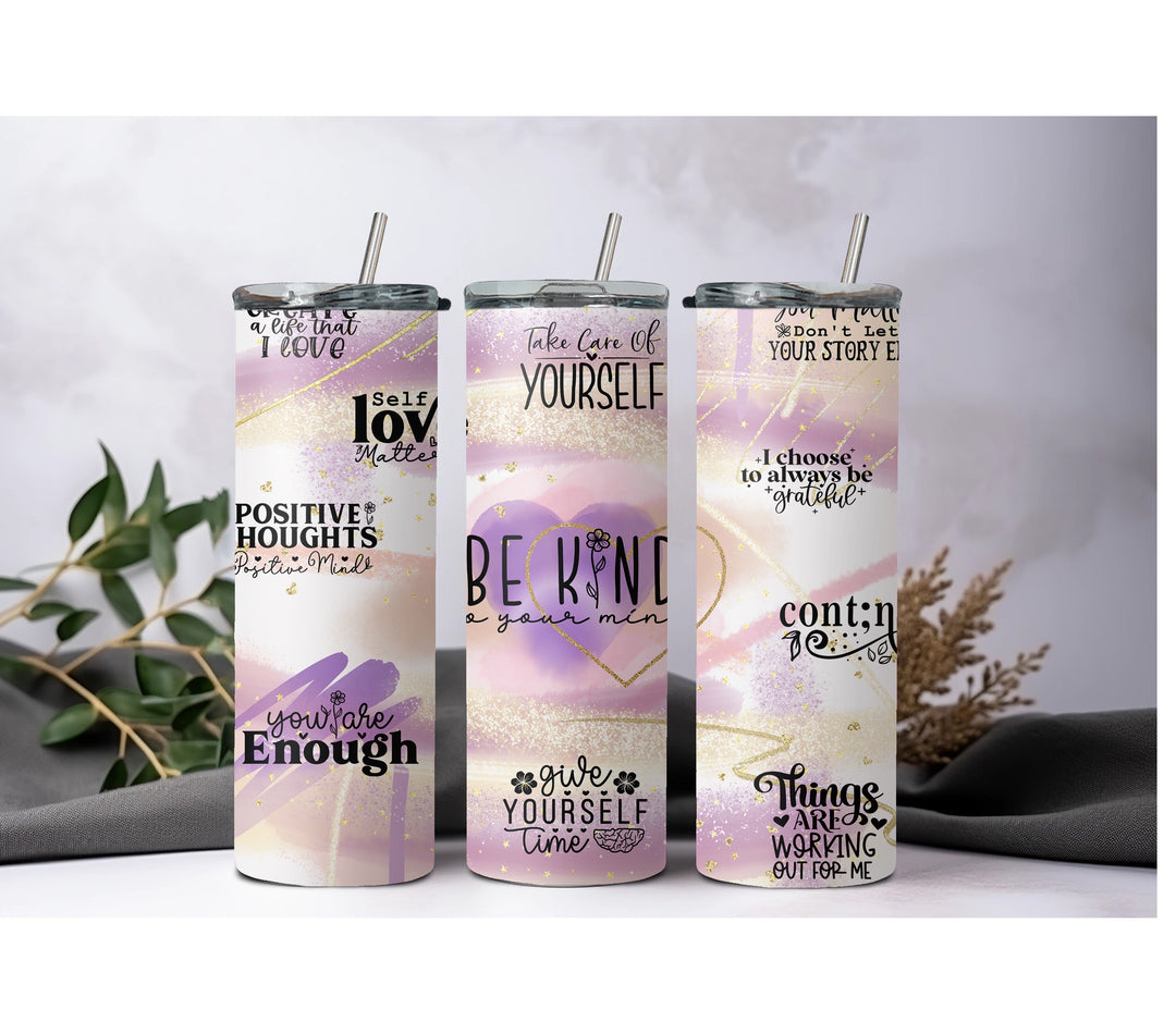 Be Kind to Your Mind 20oz Skinny Tumbler