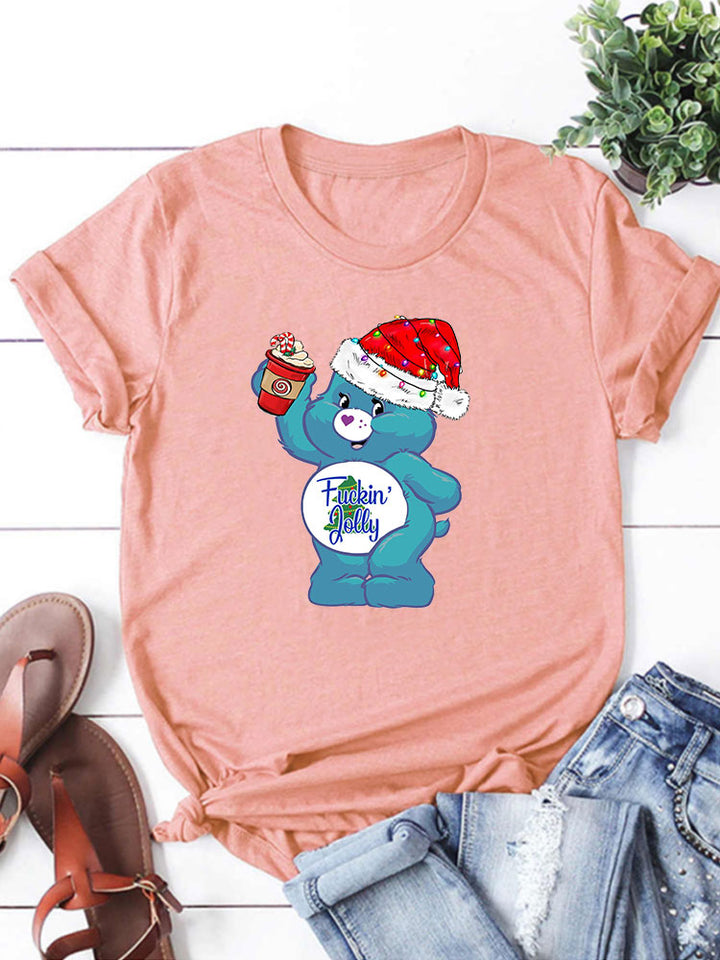 Sweary Care Bear T-shirts- Christmas Edition