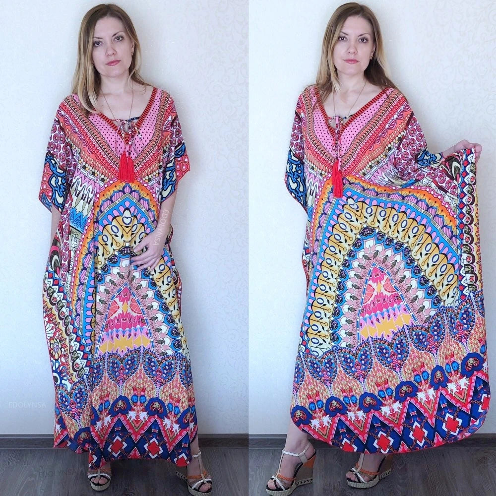 Plus Size Bohoemian Kimono Cover Ups