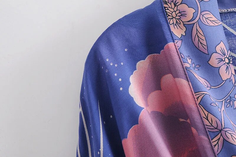 Luna Crescent Moon Bohemian Kimono