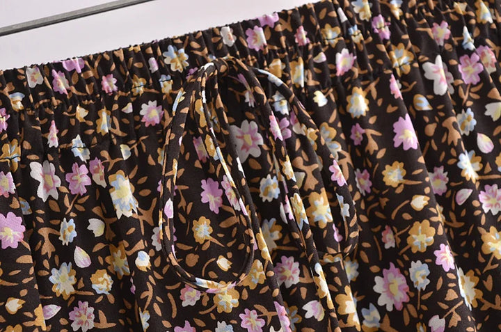 Floral Print Mini Skirt