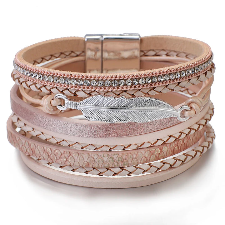 Feather Cuff Magnetic Bracelet