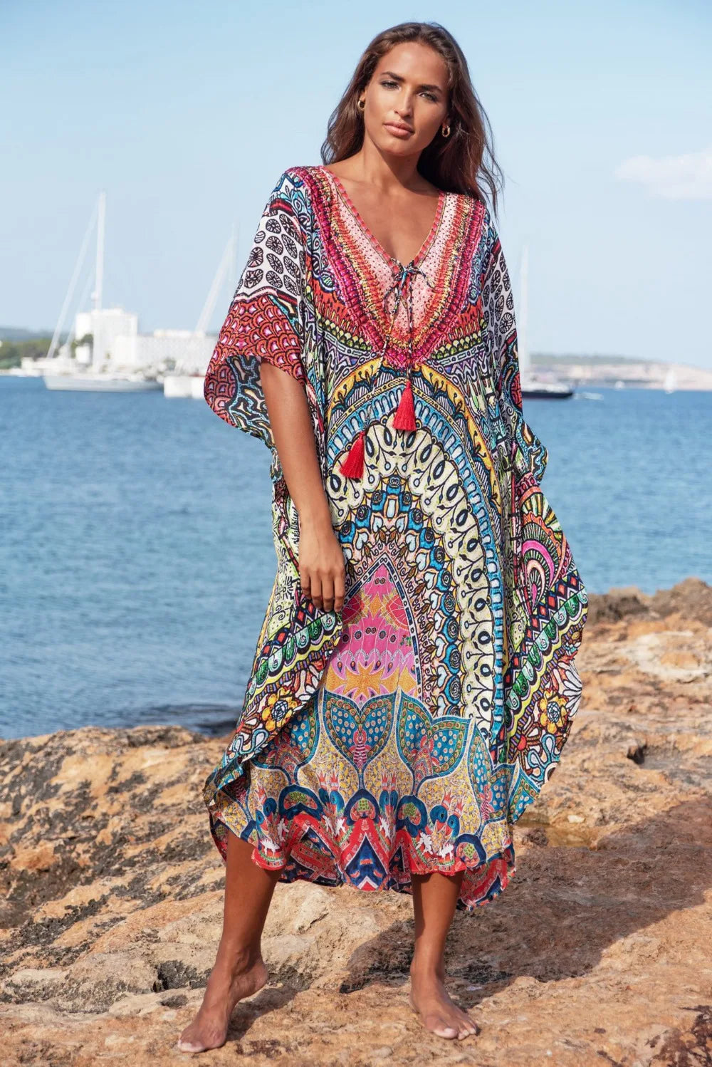 Plus Size Bohoemian Kimono Cover Ups