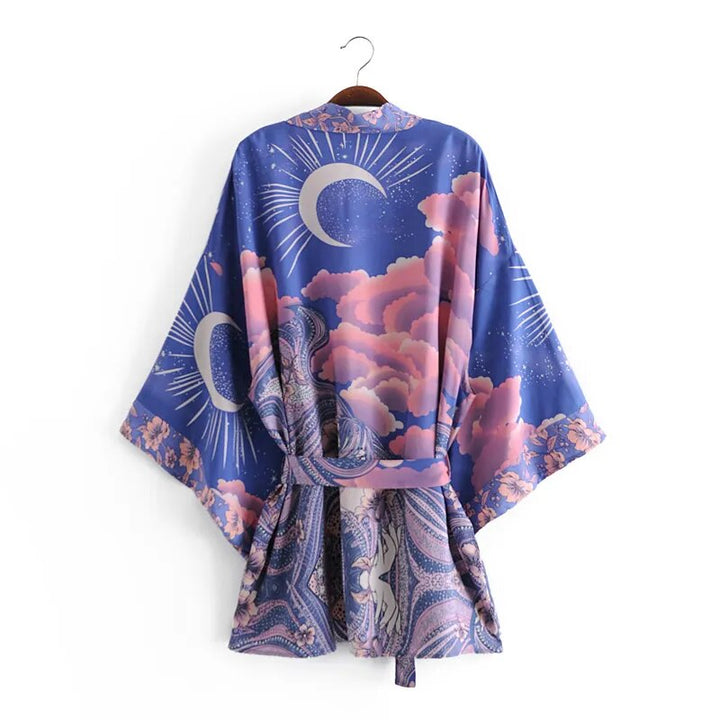 Luna Crescent Moon Bohemian Kimono