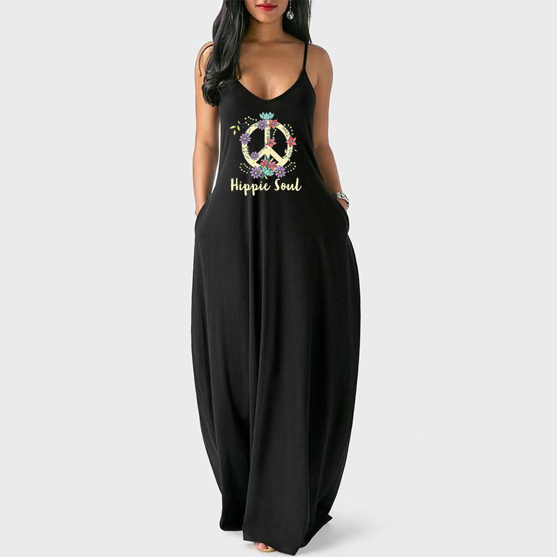Hippie Soul Casual Maxi Dress