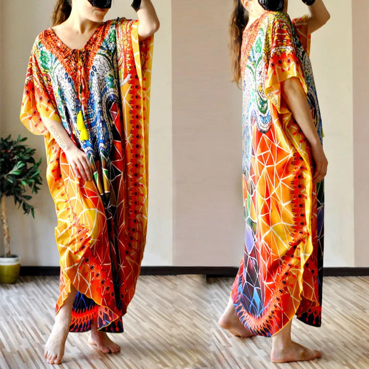 Plus Size Bohoemian Kimono Cover Ups