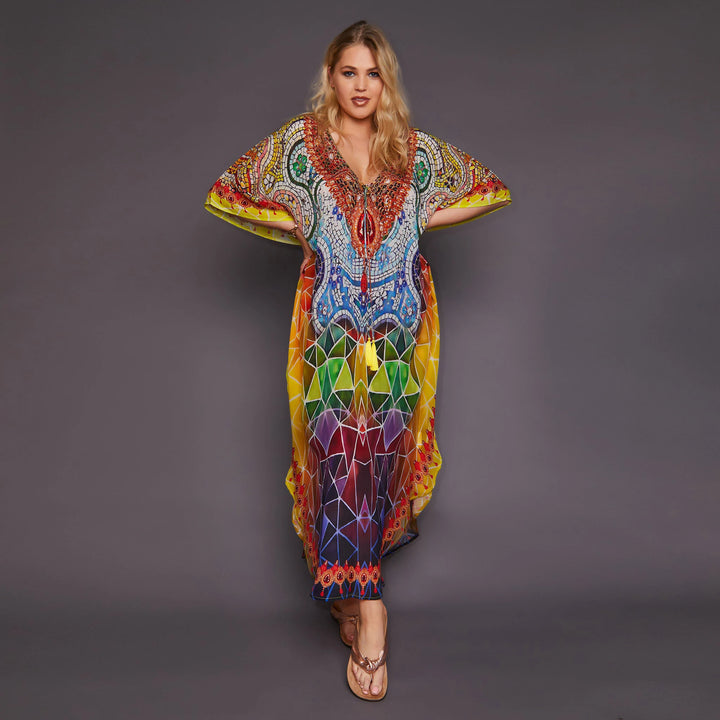 Plus Size Bohoemian Kimono Cover Ups