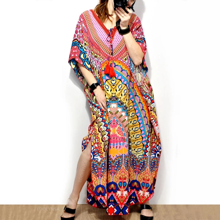 Plus Size Bohoemian Kimono Cover Ups