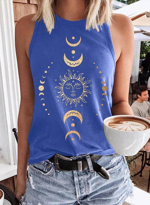 Solar Eclipse Sun & Moon Tank Top