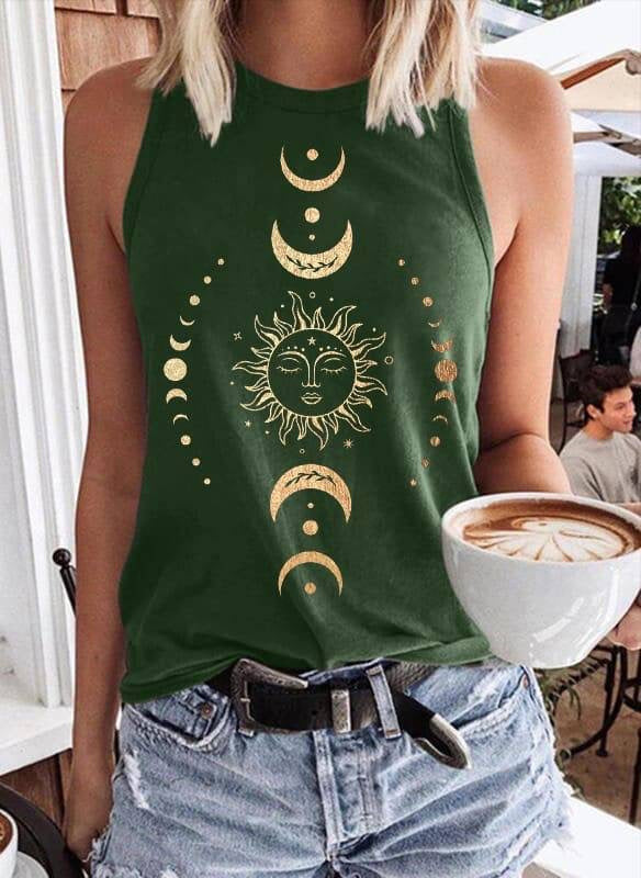 Solar Eclipse Sun & Moon Tank Top