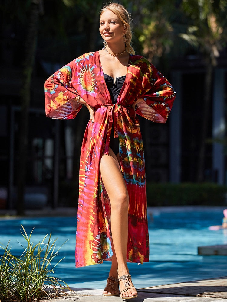 Bohemian Tie Dye Robe