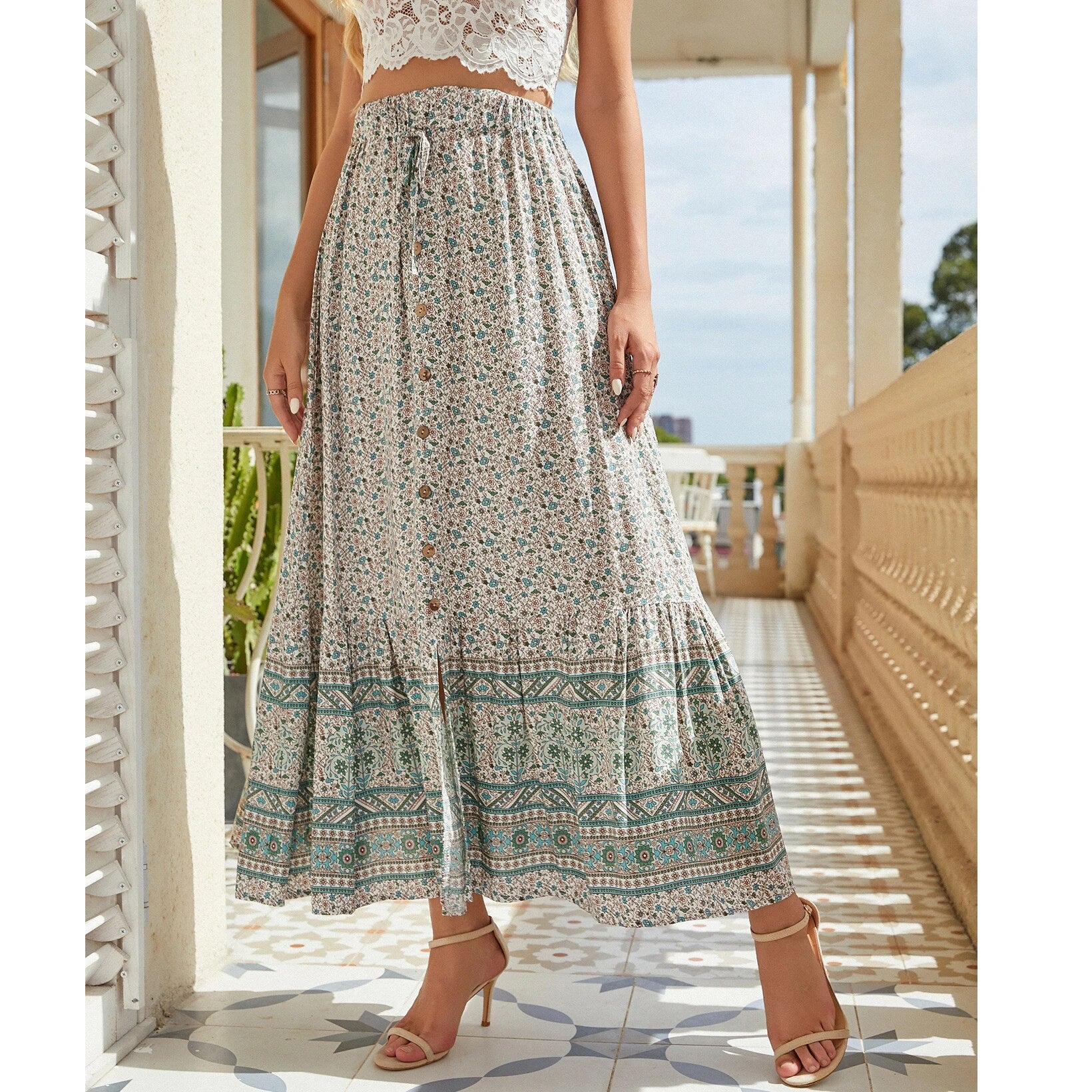 warehouse maxi skirt