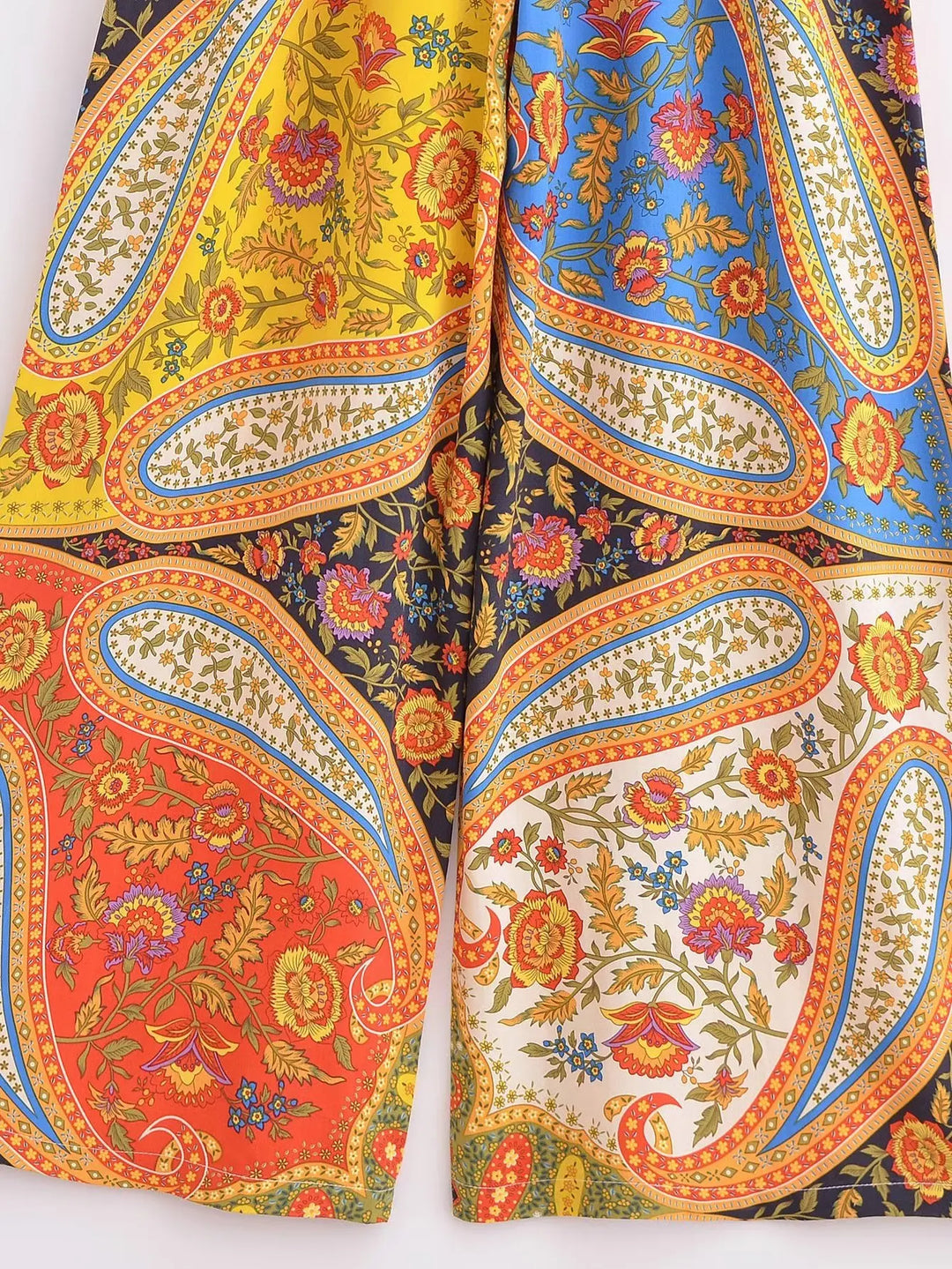 Floral Print Bohemian Wide Leg Playsuit