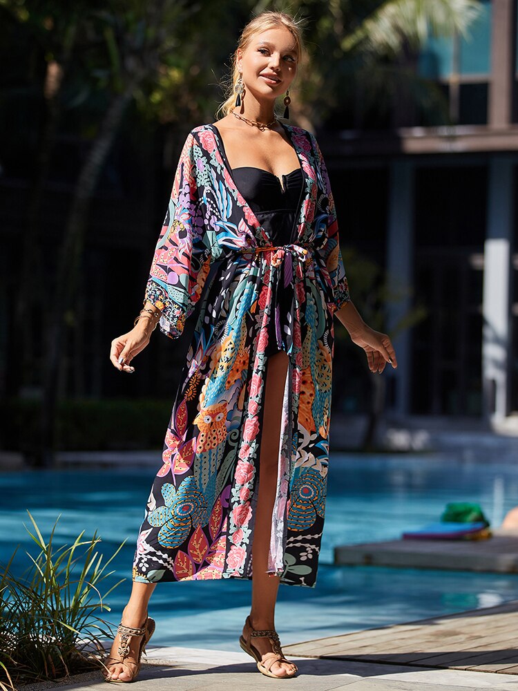 Bohemian Tie Dye Robe