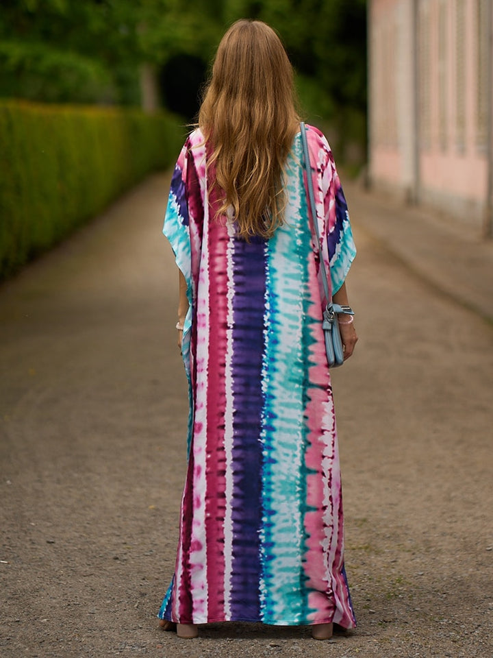 Colourful Tie Dye Oversized Kimono