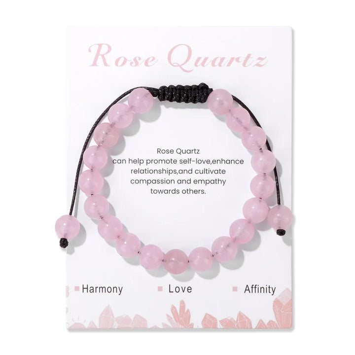 Adjustable Gemstone Bracelets with Card